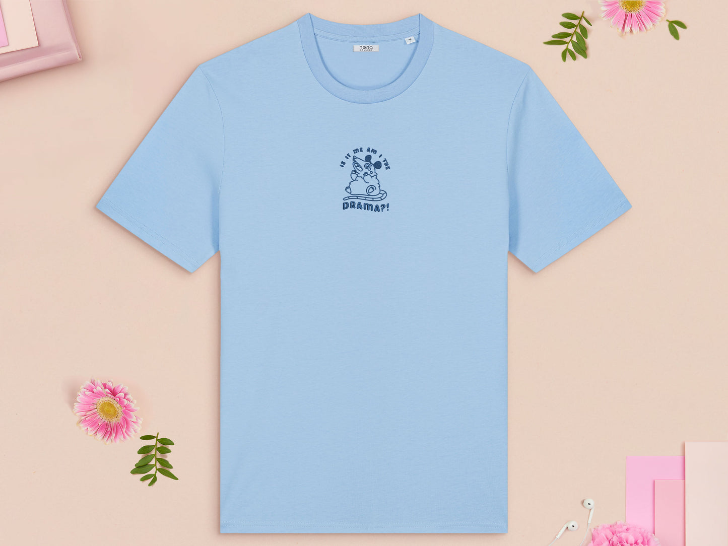 Is It Me Am I The Drama Possum Embroidered Top