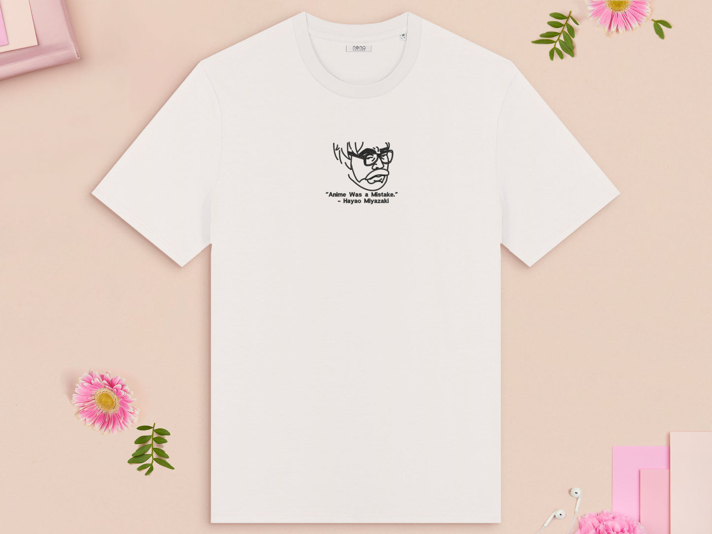 "Anime Was A Mistake" - Hayao Miyazaki Embroidered Top