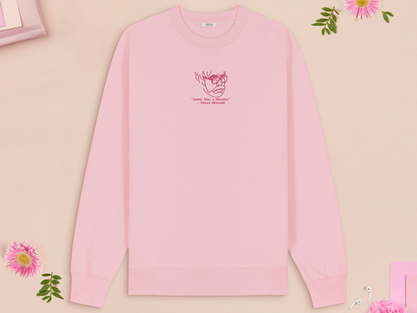 "Anime Was A Mistake" - Hayao Miyazaki Embroidered Top