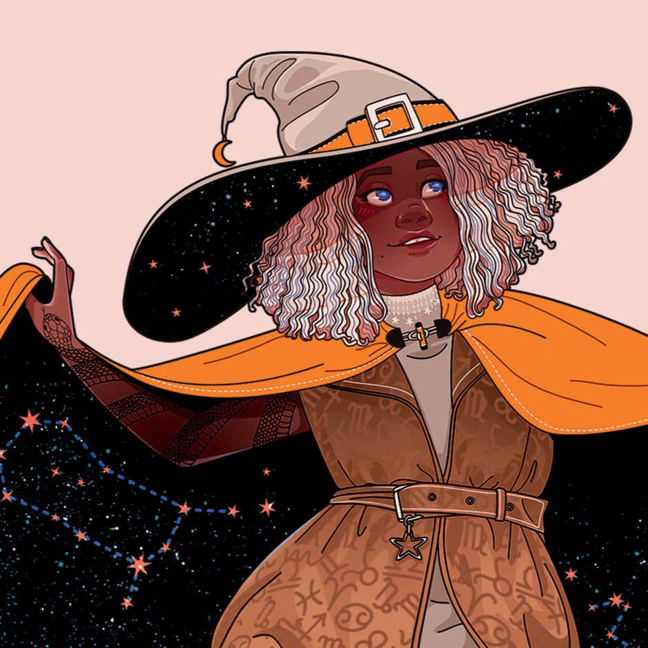 Digital Illustration of the Horoscope Witch