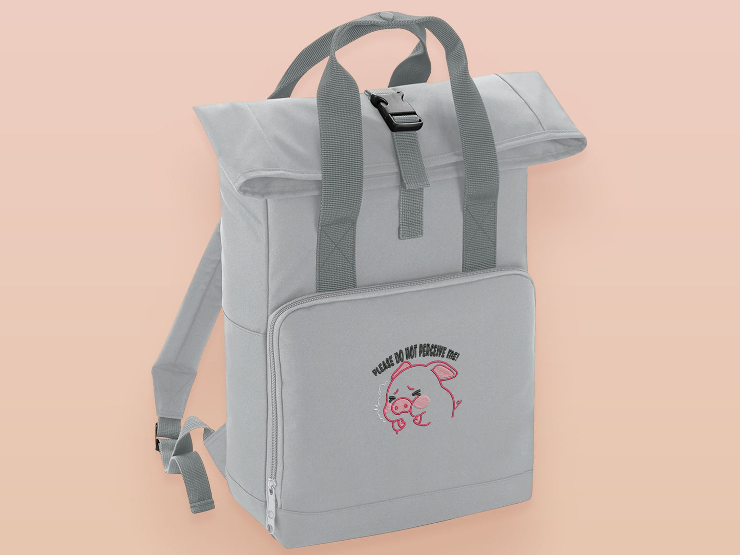 Please Don't Percive Me Pig Backpack
