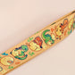 Cute full legth yellow lanyard with a double sided baby dinosuras hatcing from eggs pattern and silver swivel hook clasp.