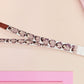 Cute full legth white lanyard with a double sided baby emperor penguin and Pesto pattern and silver swivel hook clasp.