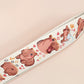Cute full legth white lanyard with a double sided baby pygmy hippo Moo Deng pattern and silver swivel hook clasp.