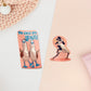 Cute large waterproof gloss vinyl sticker sheet of multiple chibi interent bird memes with funny viral quotes