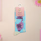 Cute knitted cotton crew socks with different cute cats and kittens pattern design