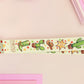 Cute full legth yellow and green lanyard with a double sided cowboy western and cactus themed pattern and silver swivel hook clasp.
