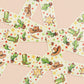 Cute yellow cowboys and cacti pattern washi tape.