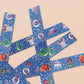 Cute blue cryptids and aliens pattern washi tape.