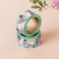 Decrotive washi tape with a cute pattern of different pigeons wearing top hats and bow ties.
