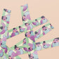 Decrotive washi tape with a cute pattern of different pigeons wearing top hats and bow ties.