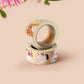 Cute yellow viral internet meme cats pattern washi tape.