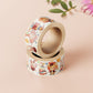 Decorative Washi tape with a cute baby party animal pattern.