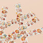 Decorative Washi tape with a cute baby party animal pattern.