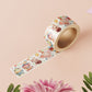 Decorative Washi tape with a cute baby party animal pattern.