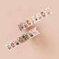 Decorative Washi tape with a cute baby party animal pattern.