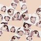 Cute white baby emperor penguin chicks pattern washi tape.