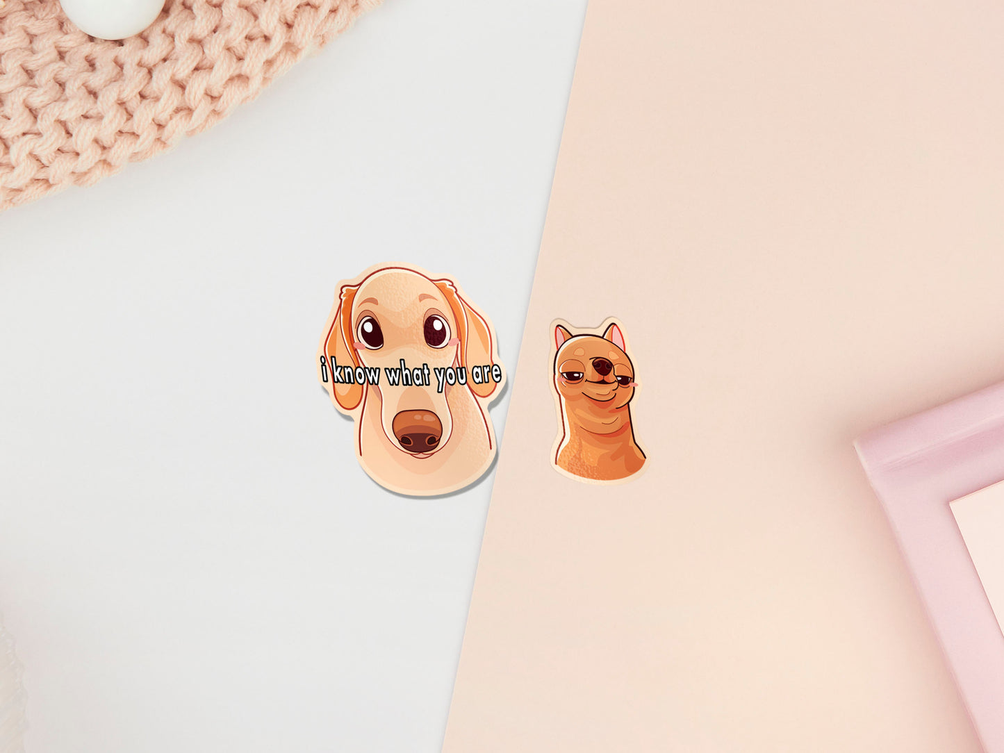Meme-Katzen-Stickerbogen