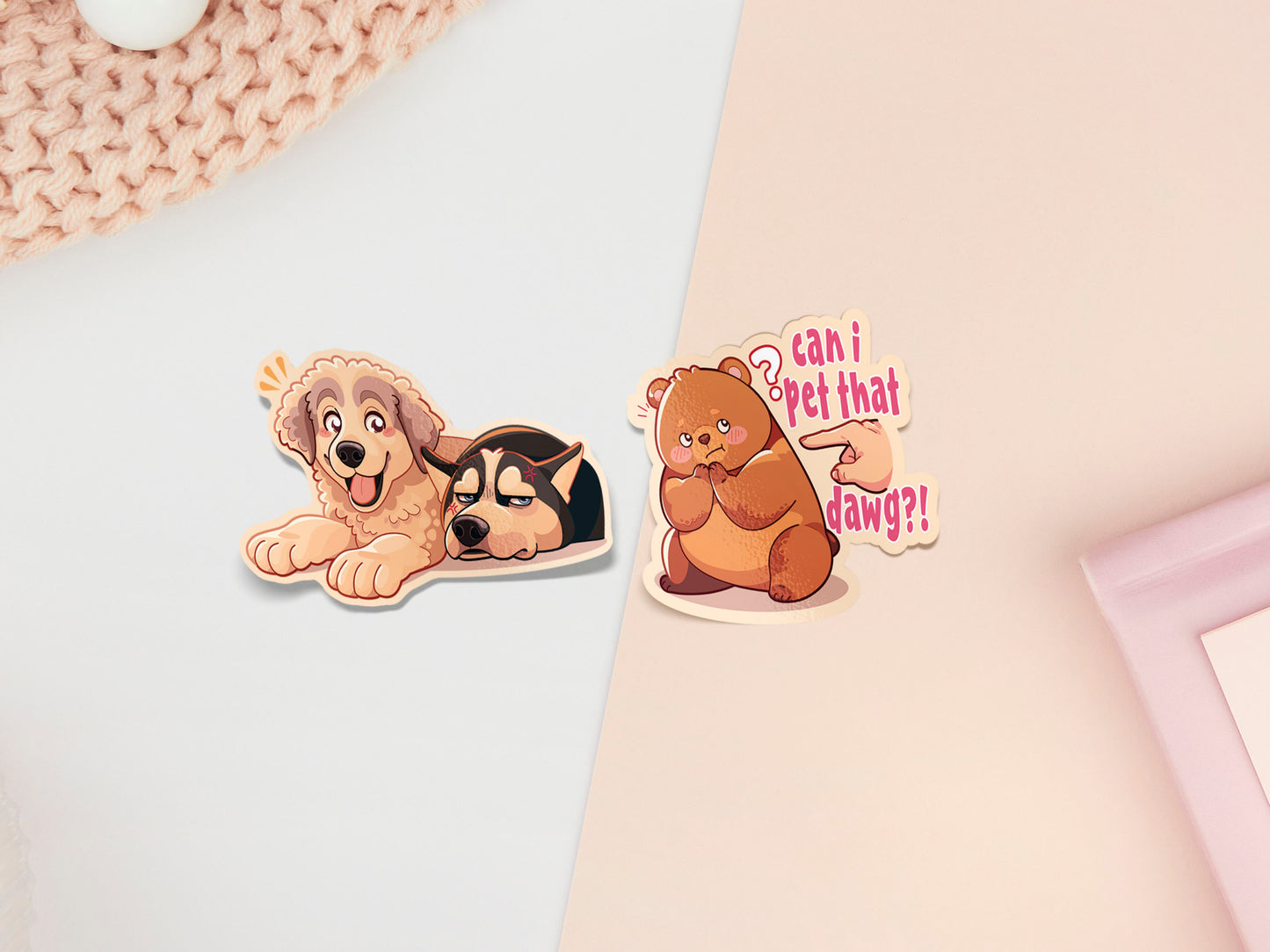 Meme-Katzen-Stickerbogen