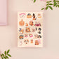 Meme-Katzen-Stickerbogen