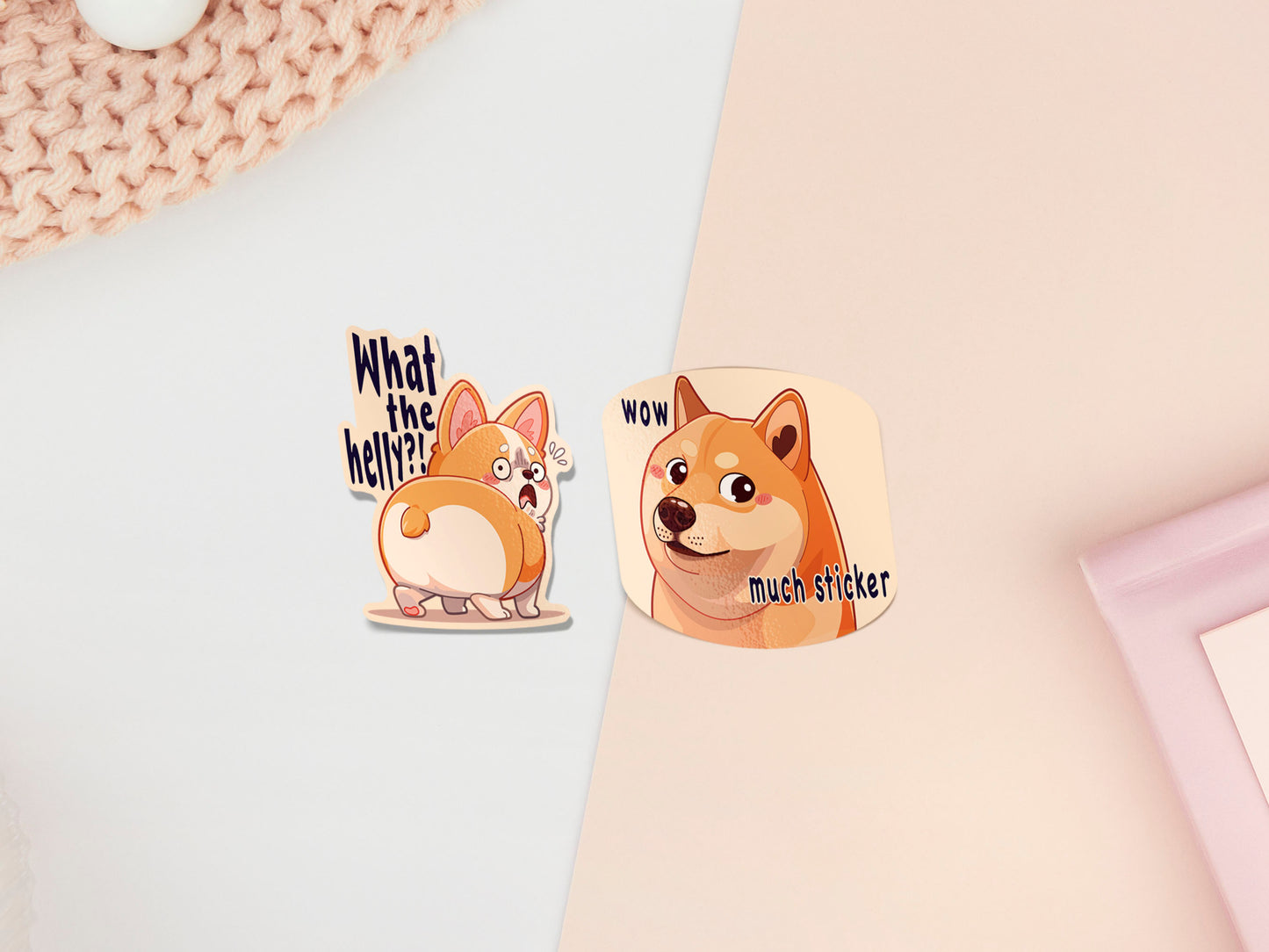 Meme-Katzen-Stickerbogen