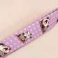 Cute full legth purple lanyard with a double sided funny screaming possums  pattern and silver swivel hook clasp.