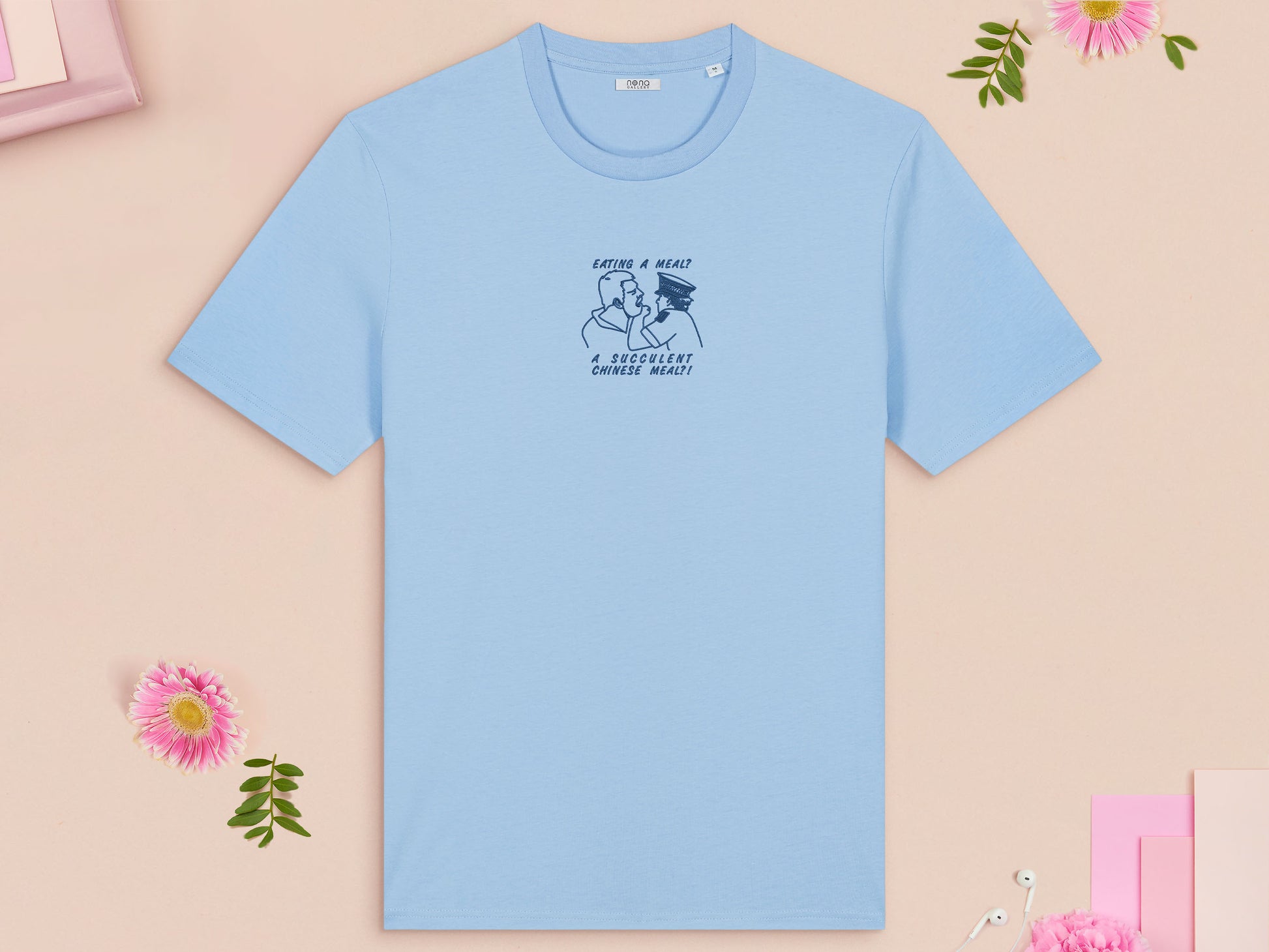 succulent chinese meal t shirt Eating A Meal A Succulent Chinese Meal Embroidered Top – Nona Gallery