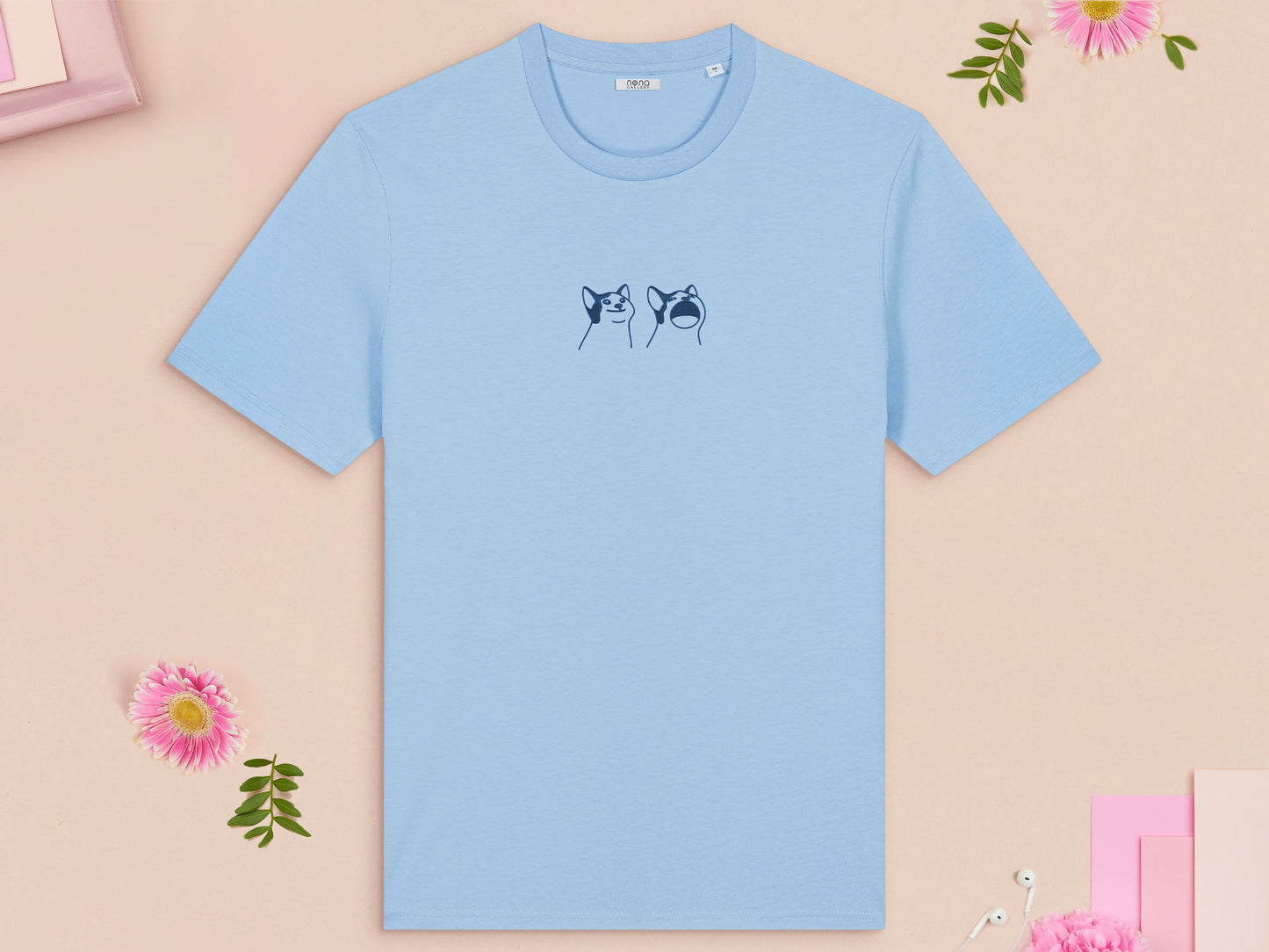 Popcat Embroidered Top