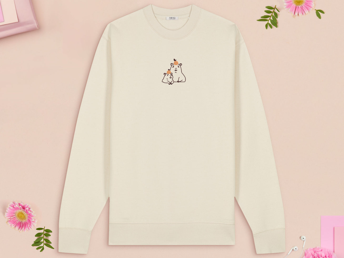 Capybaras Embroidered Top