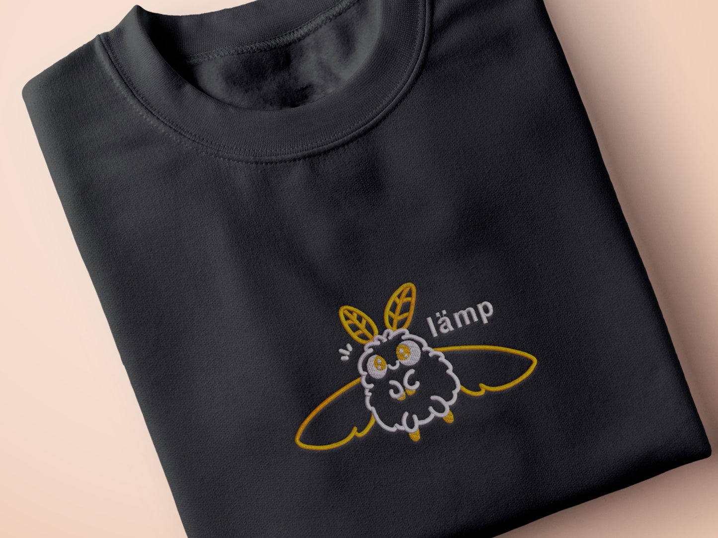 Lamp Moth Embroidered Top