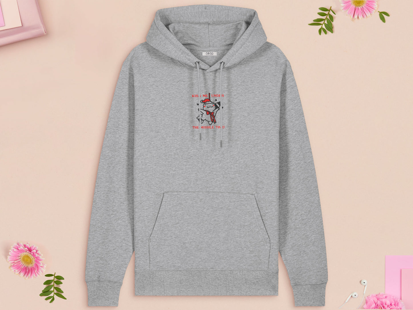 Kiss Me Under The Missile Toad Embroidered Christmas Jumper