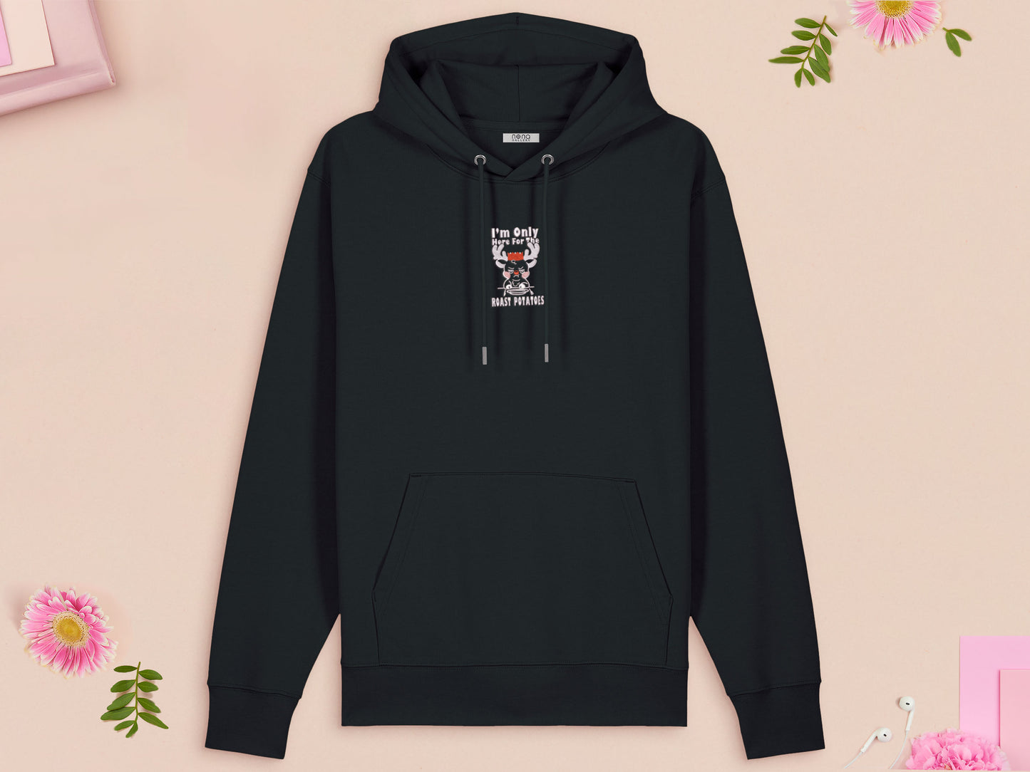 I'm Only Here For The Roast Potatoes Rudolph Reindeer Embroidered Christmas Jumper