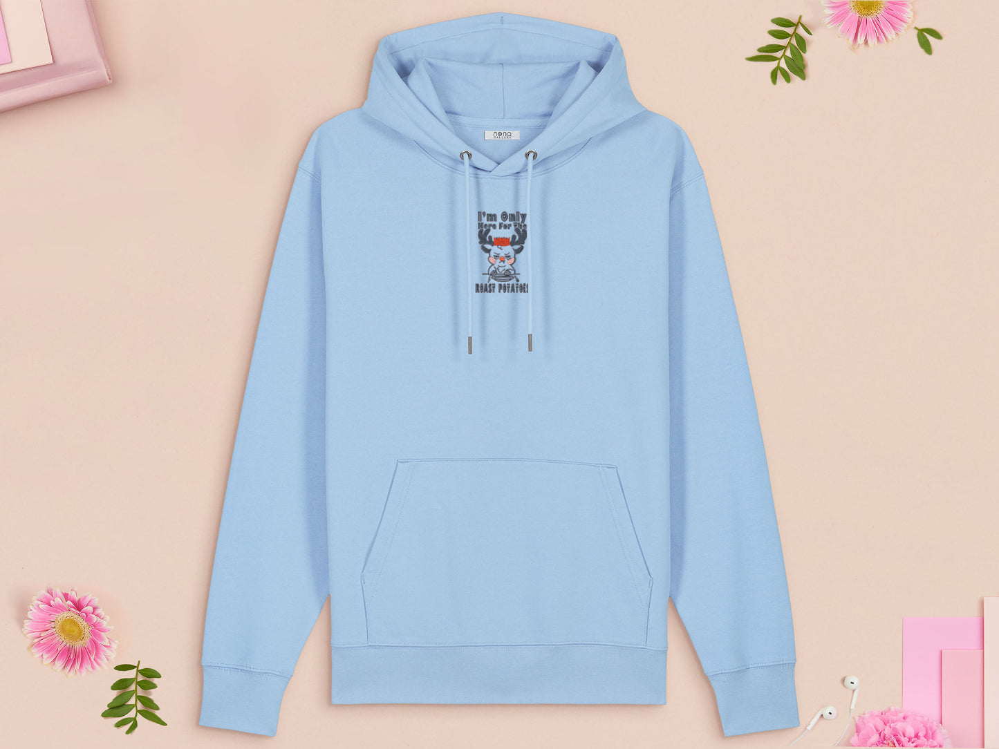 I'm Only Here For The Roast Potatoes Rudolph Reindeer Embroidered Christmas Jumper