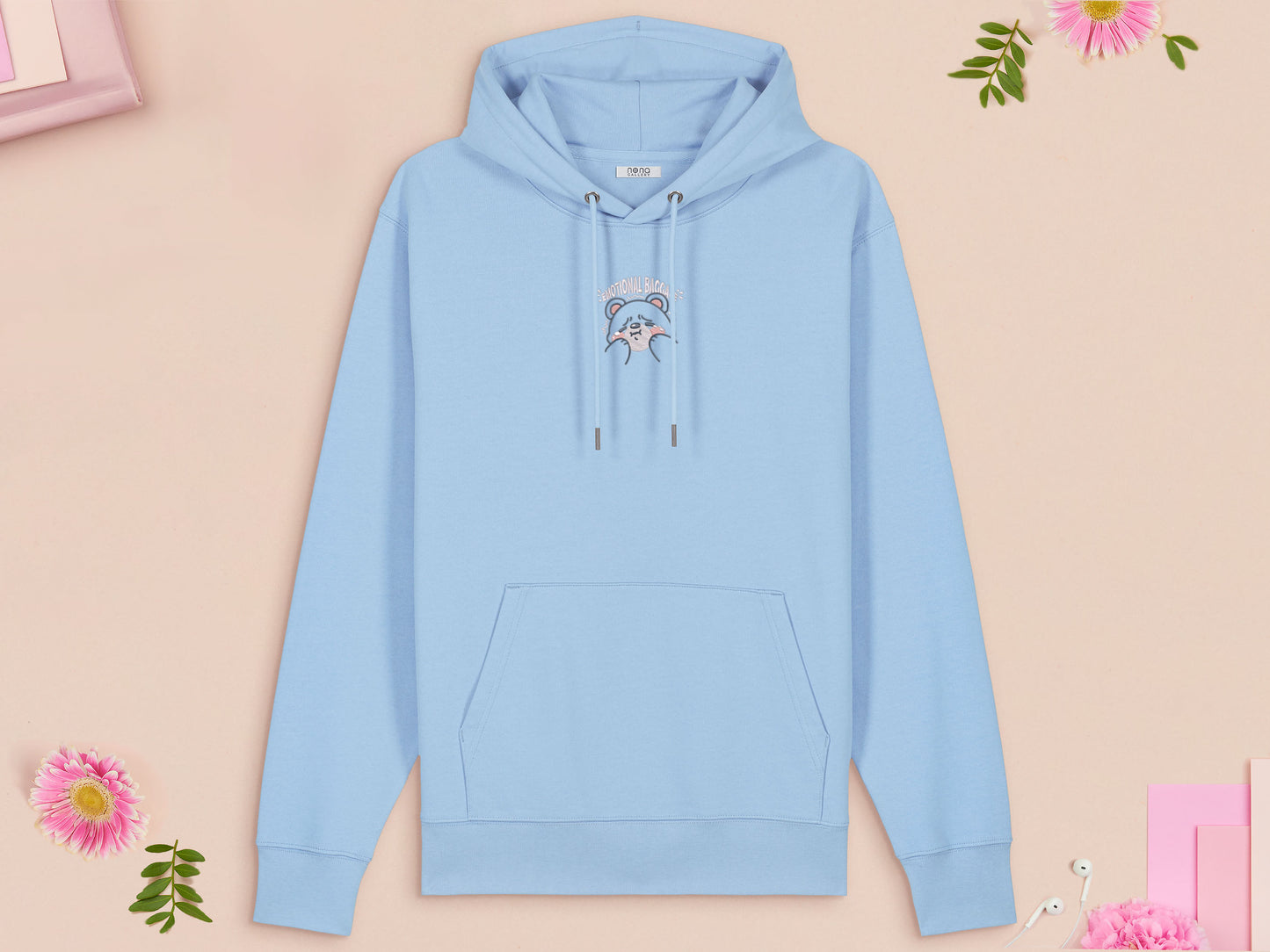 Emotional Baggage Bear Embroidered Top