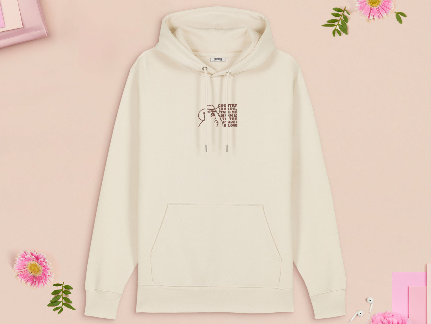 Country Roads Cowboy Cat Embroidered Top