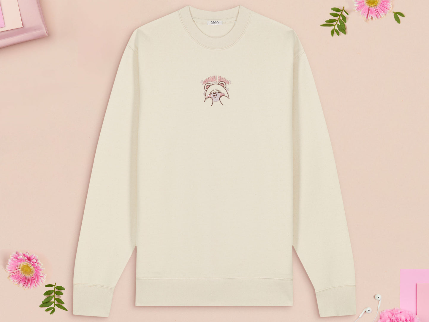 Emotional Baggage Bear Embroidered Top
