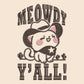 Meowdy Y'all Cowboy Cat Embroidered Top