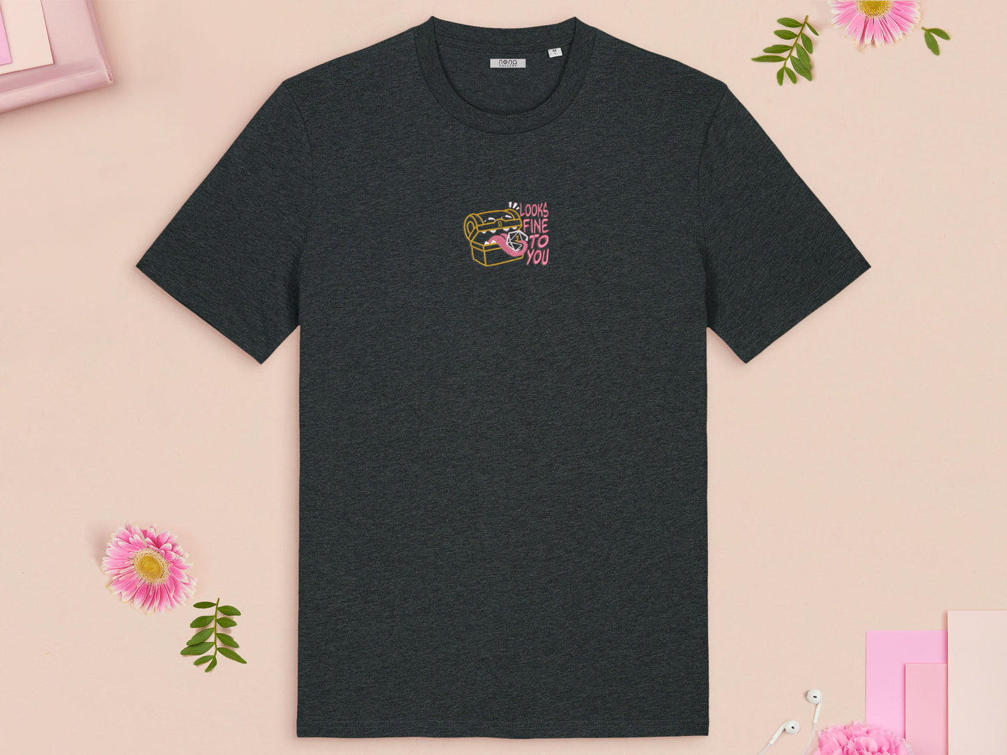 ¡Teletranspórtame! Quiero irme. Camiseta bordada de gato alienígena. 