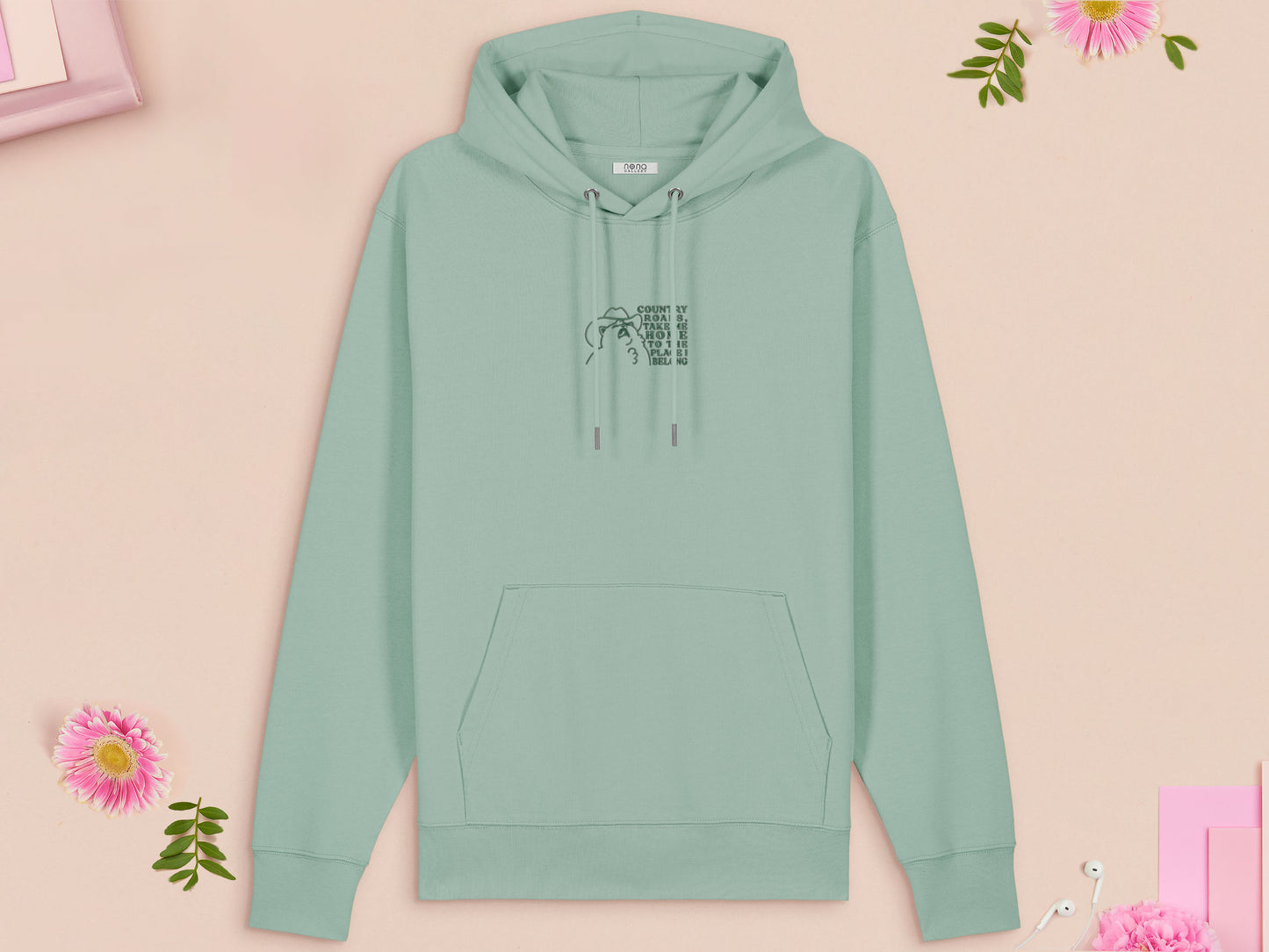 Country Roads Cowboy Cat Embroidered Top