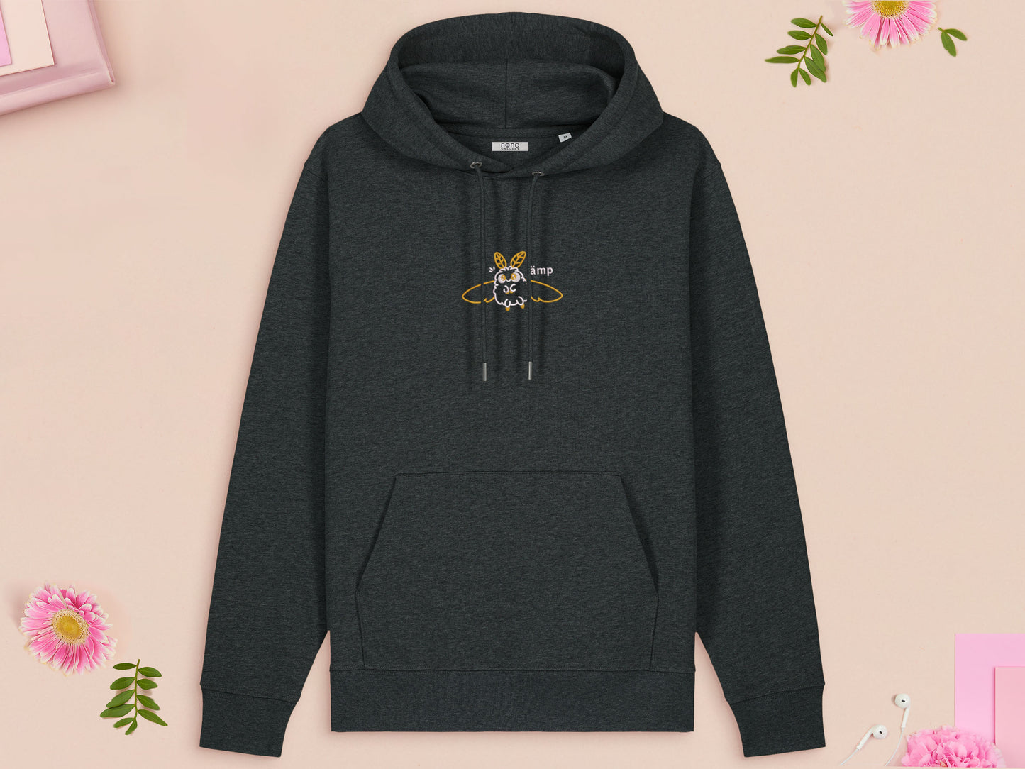 Lamp Moth Embroidered Top