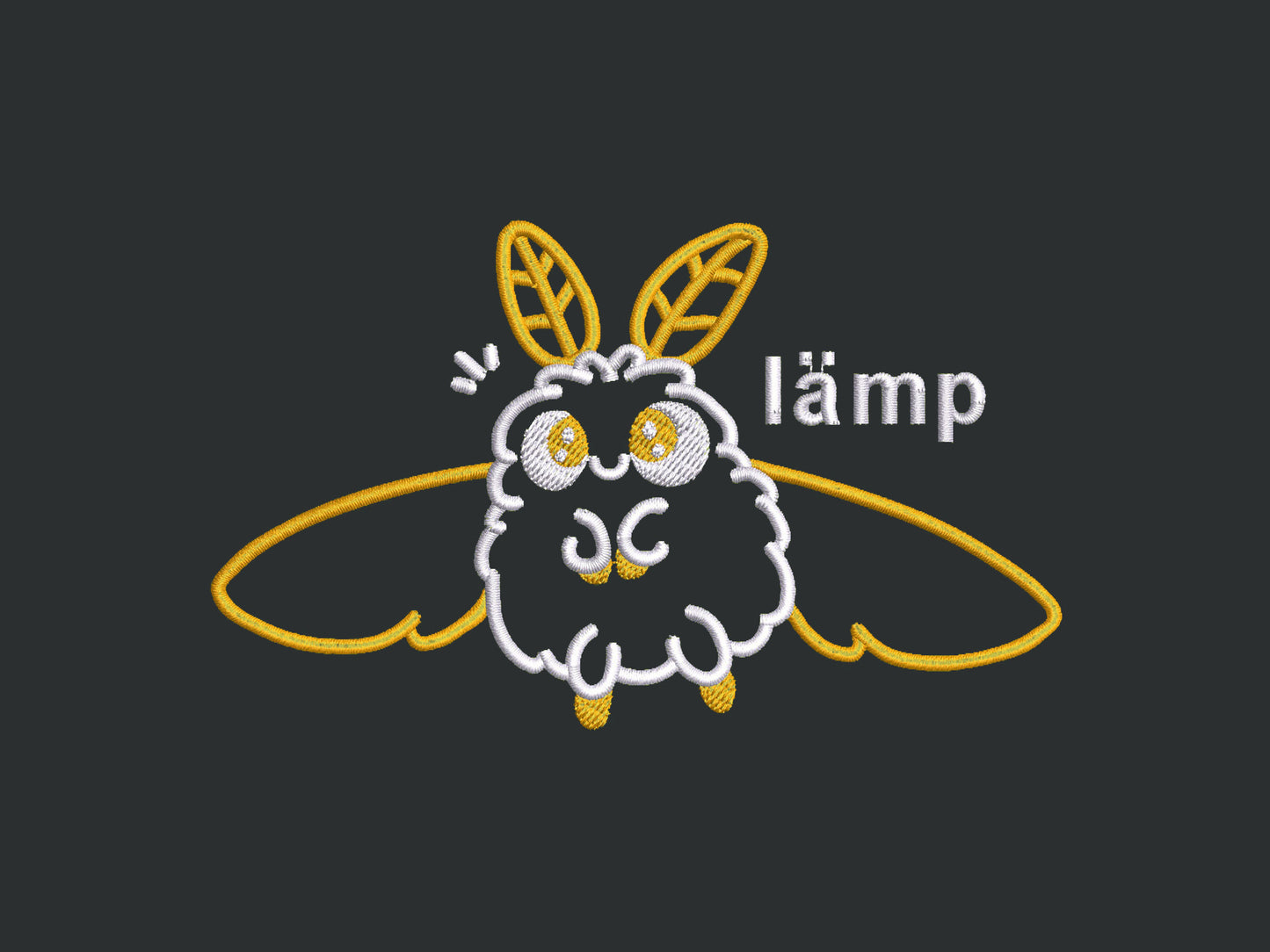 Lamp Moth Embroidered Top