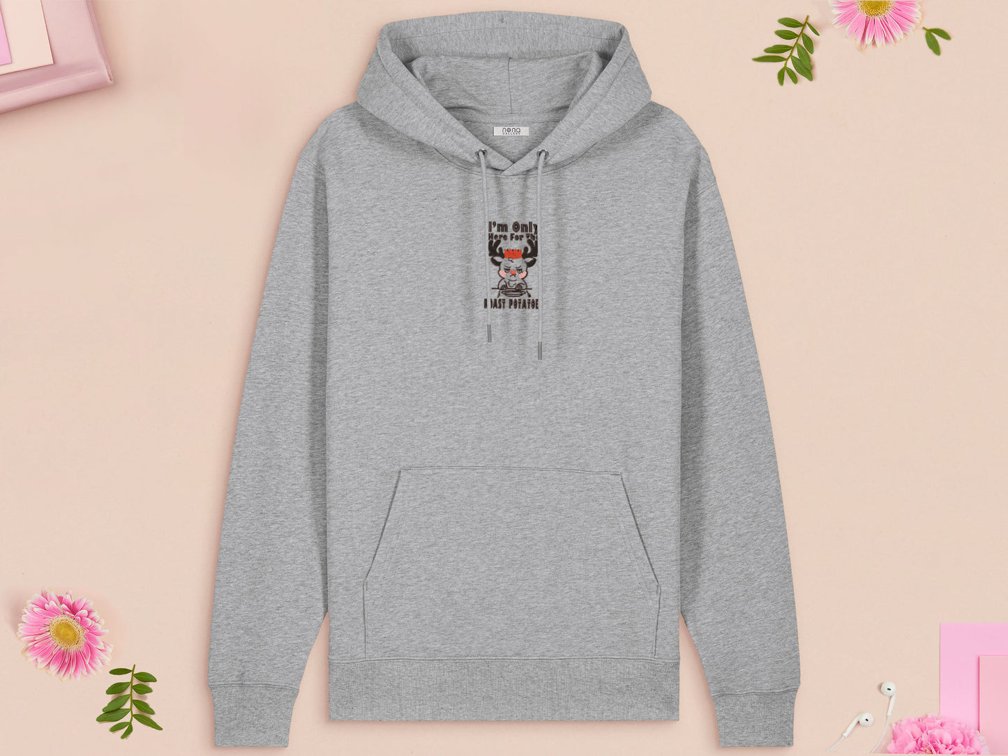 I'm Only Here For The Roast Potatoes Rudolph Reindeer Embroidered Christmas Jumper