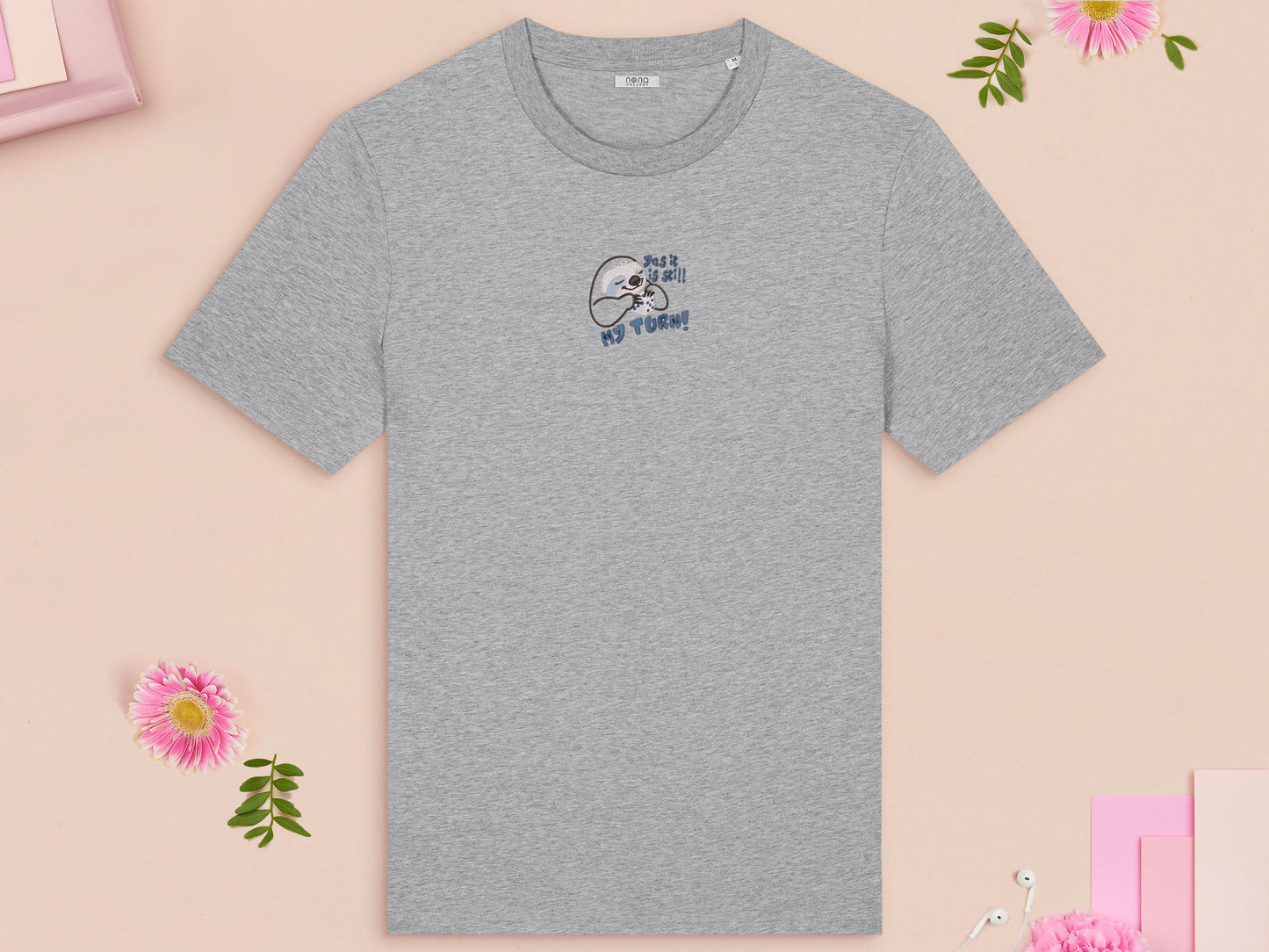 ¡Teletranspórtame! Quiero irme. Camiseta bordada de gato alienígena. 