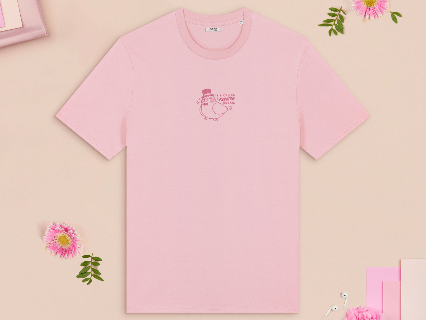 "It's Called Fashion, Susan" Pigeon Embroidered Top
