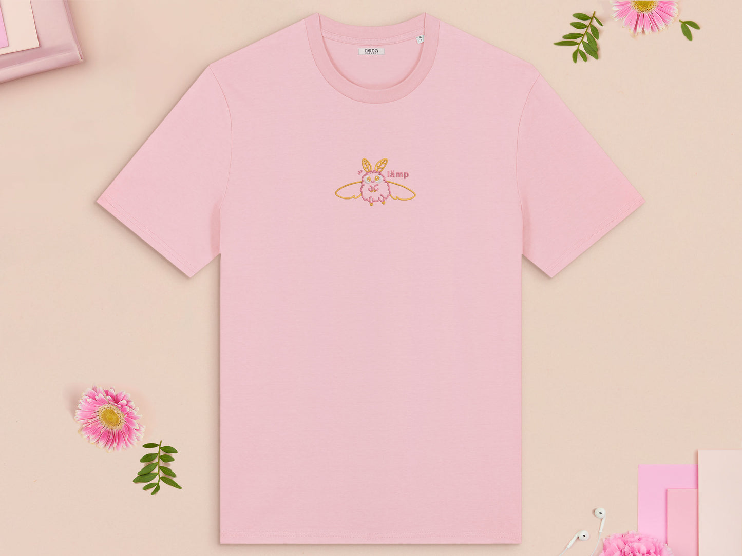 Lamp Moth Embroidered Top