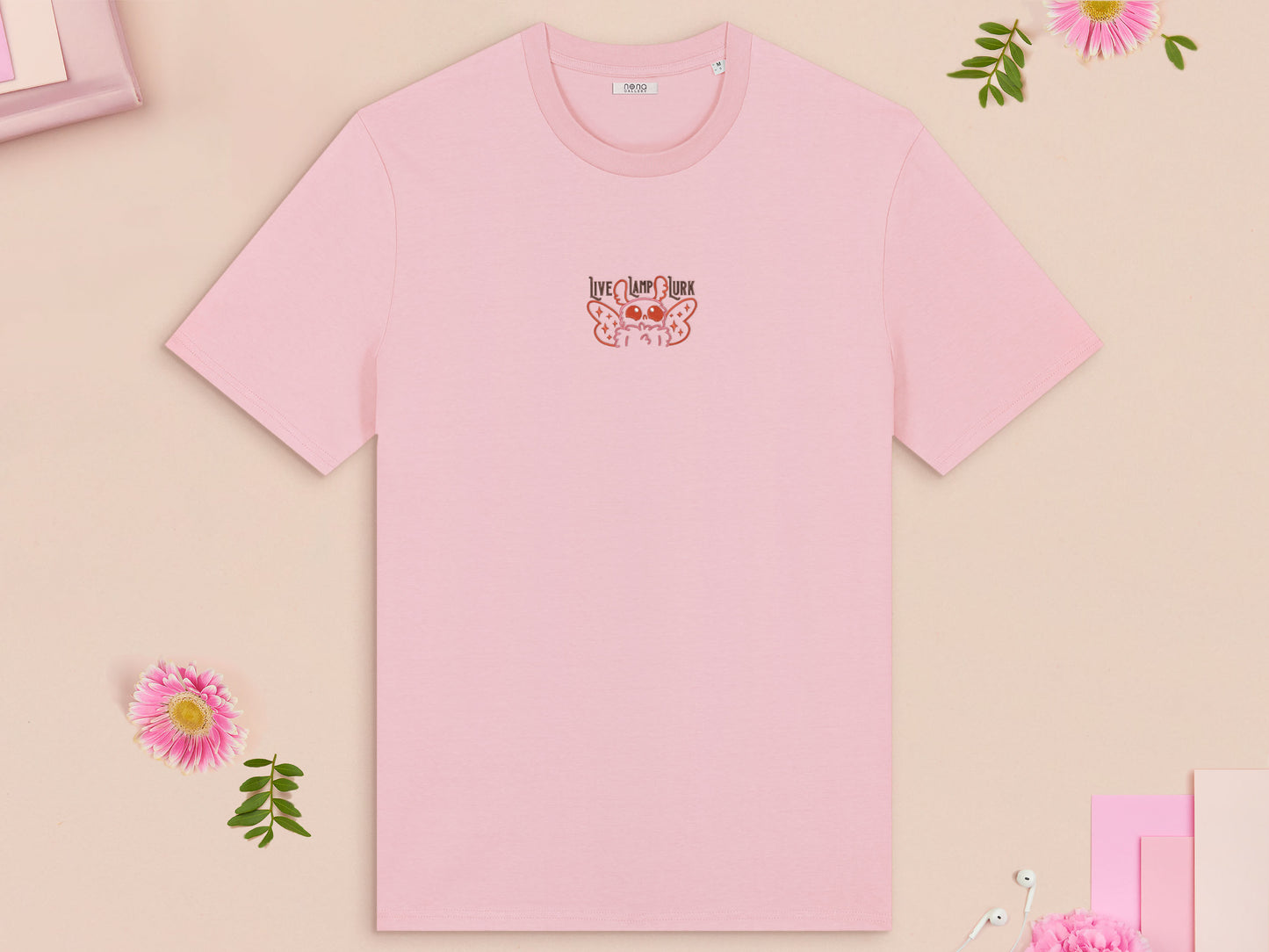 Live Lamp Lurk Mothman Embroidered Top