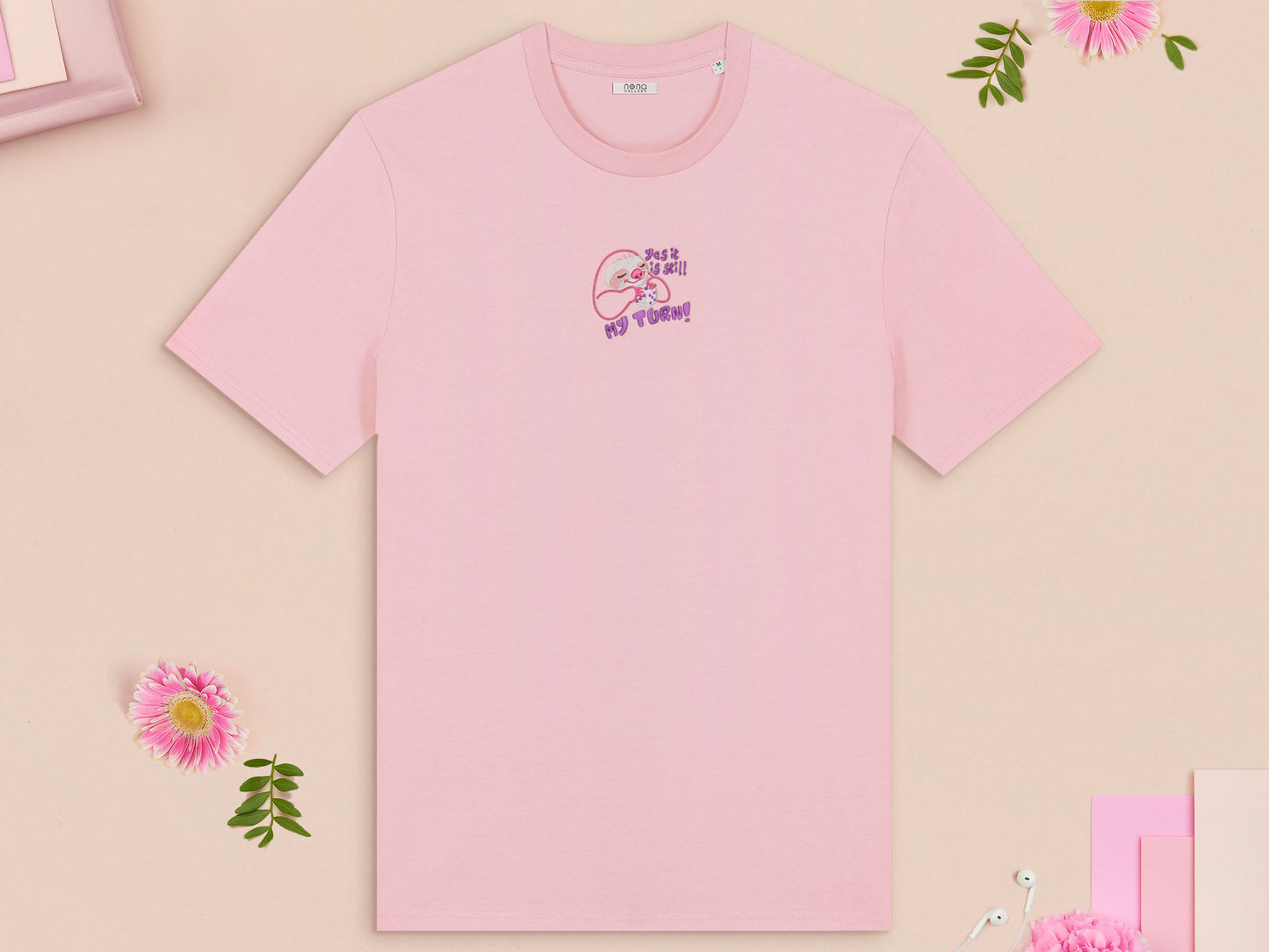 ¡Teletranspórtame! Quiero irme. Camiseta bordada de gato alienígena. 