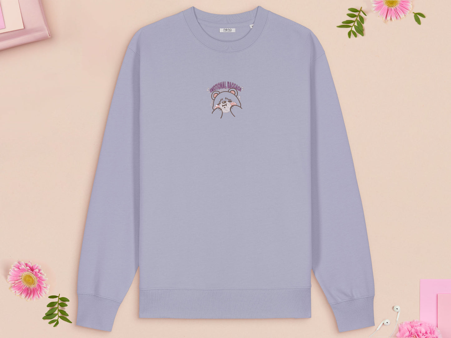 Emotional Baggage Bear Embroidered Top