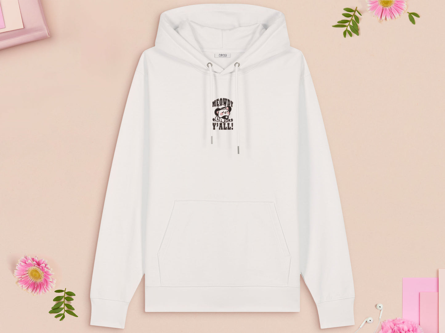 Meowdy Y'all Cowboy Cat Embroidered Top