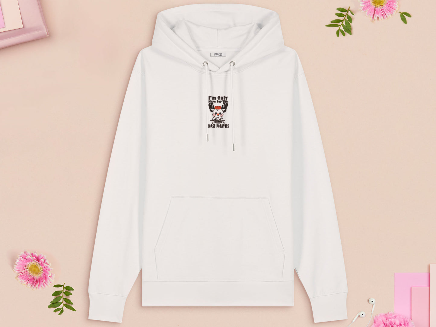 I'm Only Here For The Roast Potatoes Rudolph Reindeer Embroidered Christmas Jumper